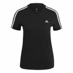 Camiseta de Manga Corta Mujer Adidas 3S T Negro