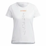 Camiseta de Manga Corta Mujer Adidas Agr Shirt Blanco