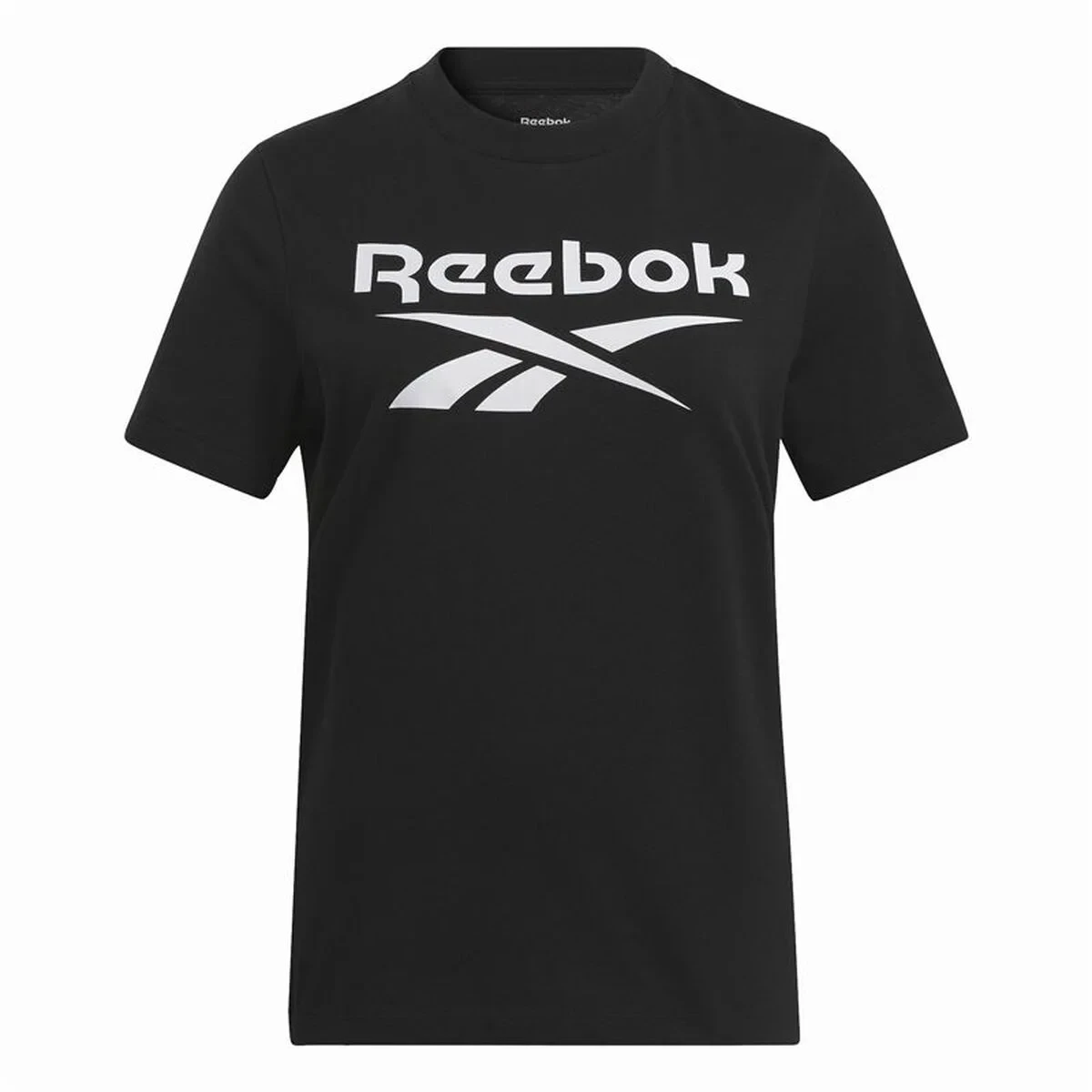 Camiseta de Manga Corta Mujer Reebok Identity Big Logo Negro