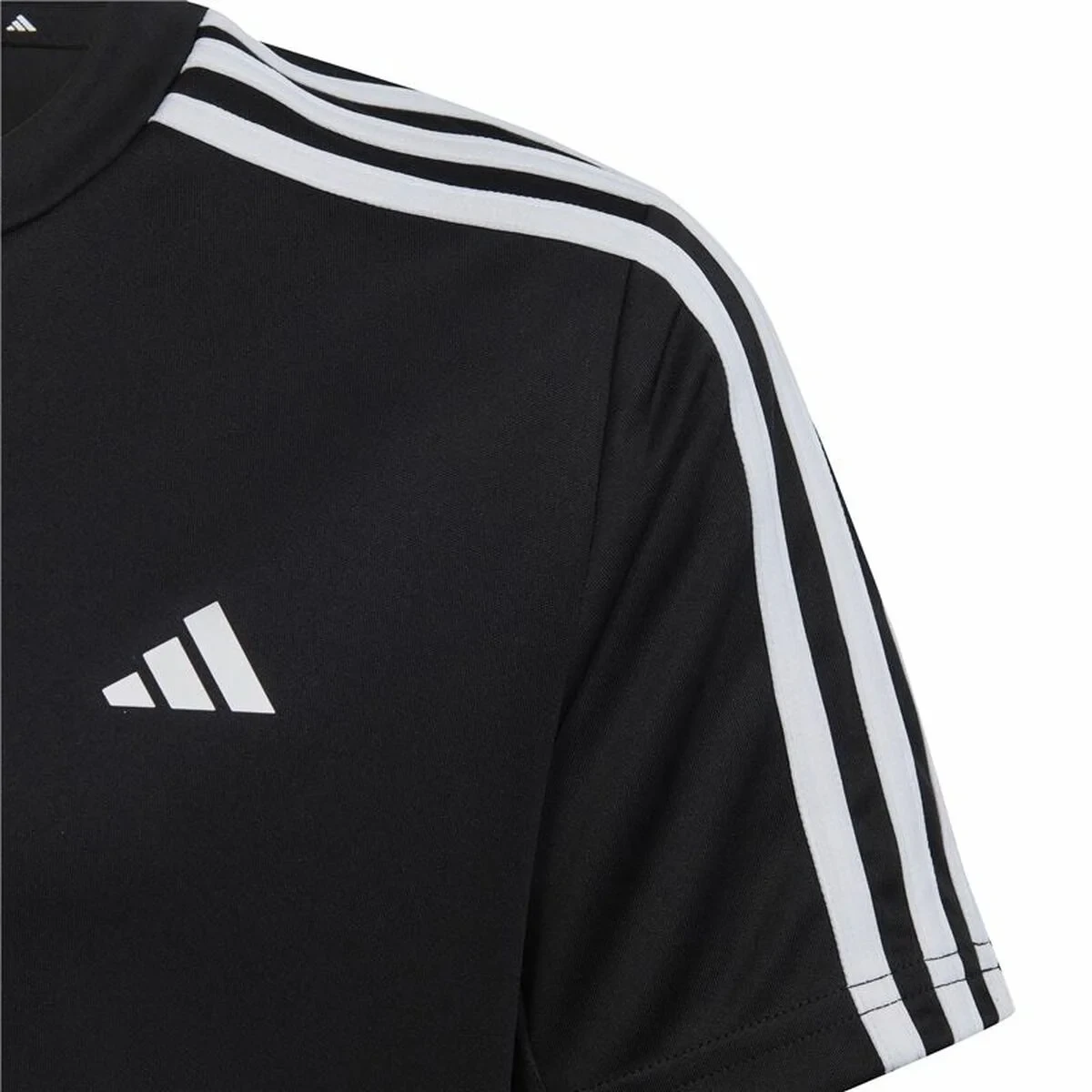 Camiseta de Manga Corta Niño Adidas Essentials 3S Negro