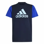 Camiseta de Manga Corta Niño Adidas Essentials Azul