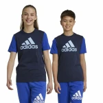 Camiseta de Manga Corta Niño Adidas Essentials Azul
