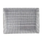 Cesto para la Ropa Kipit Blanco Poliéster Tela Trenzada 10 L 35 x 20 x 25 cm 25 x 20 x 35 cm (12 Unidades)