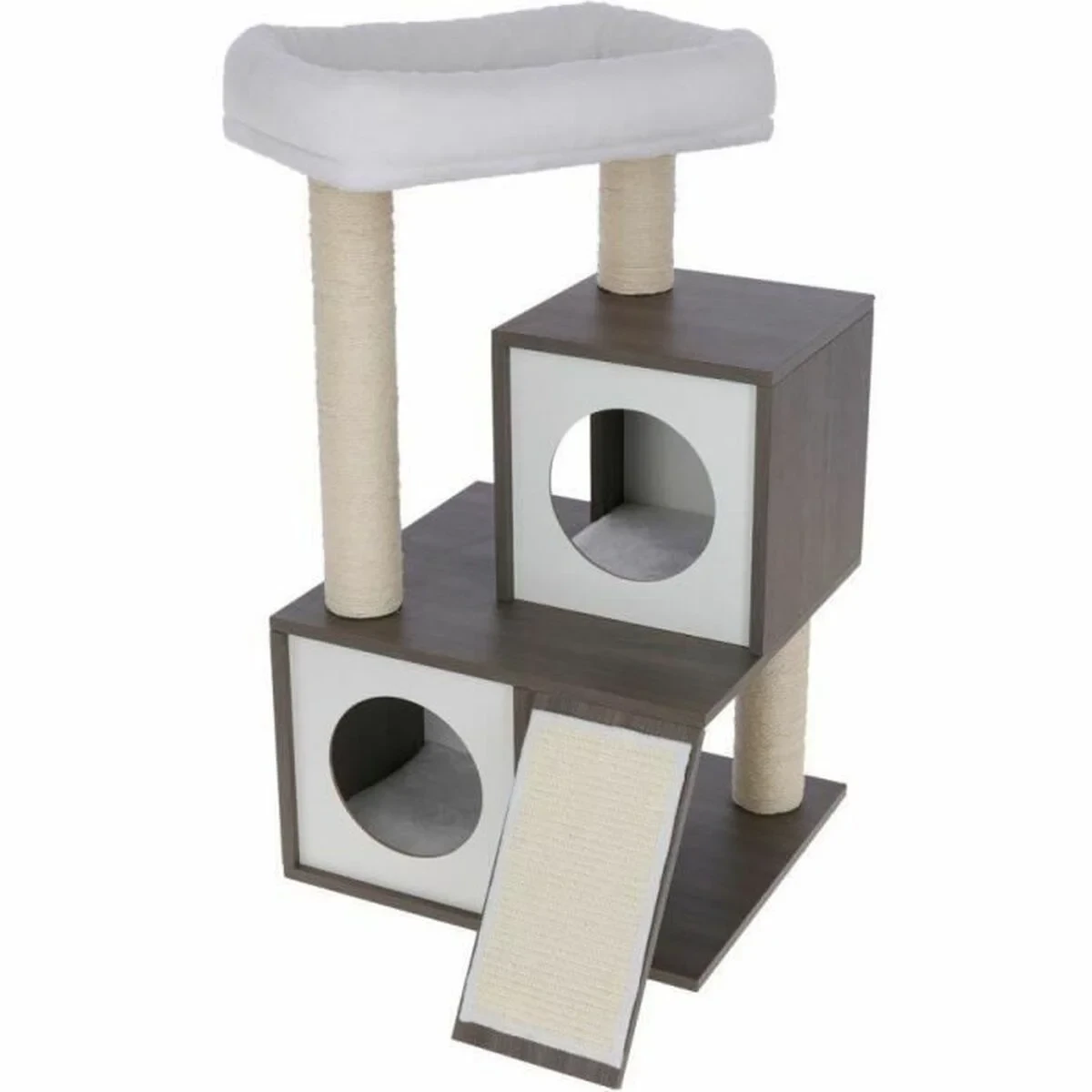 Rascador para Gatos Kerbl Gris Blanco/Negro Sisal