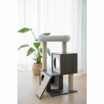 Rascador para Gatos Kerbl Gris Blanco/Negro Sisal