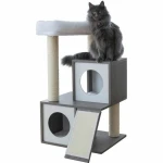 Rascador para Gatos Kerbl Gris Blanco/Negro Sisal
