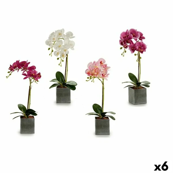 Flor Decorativa Ibergarden Orquídea 14 x 51 x 18 cm (6 Unidades)
