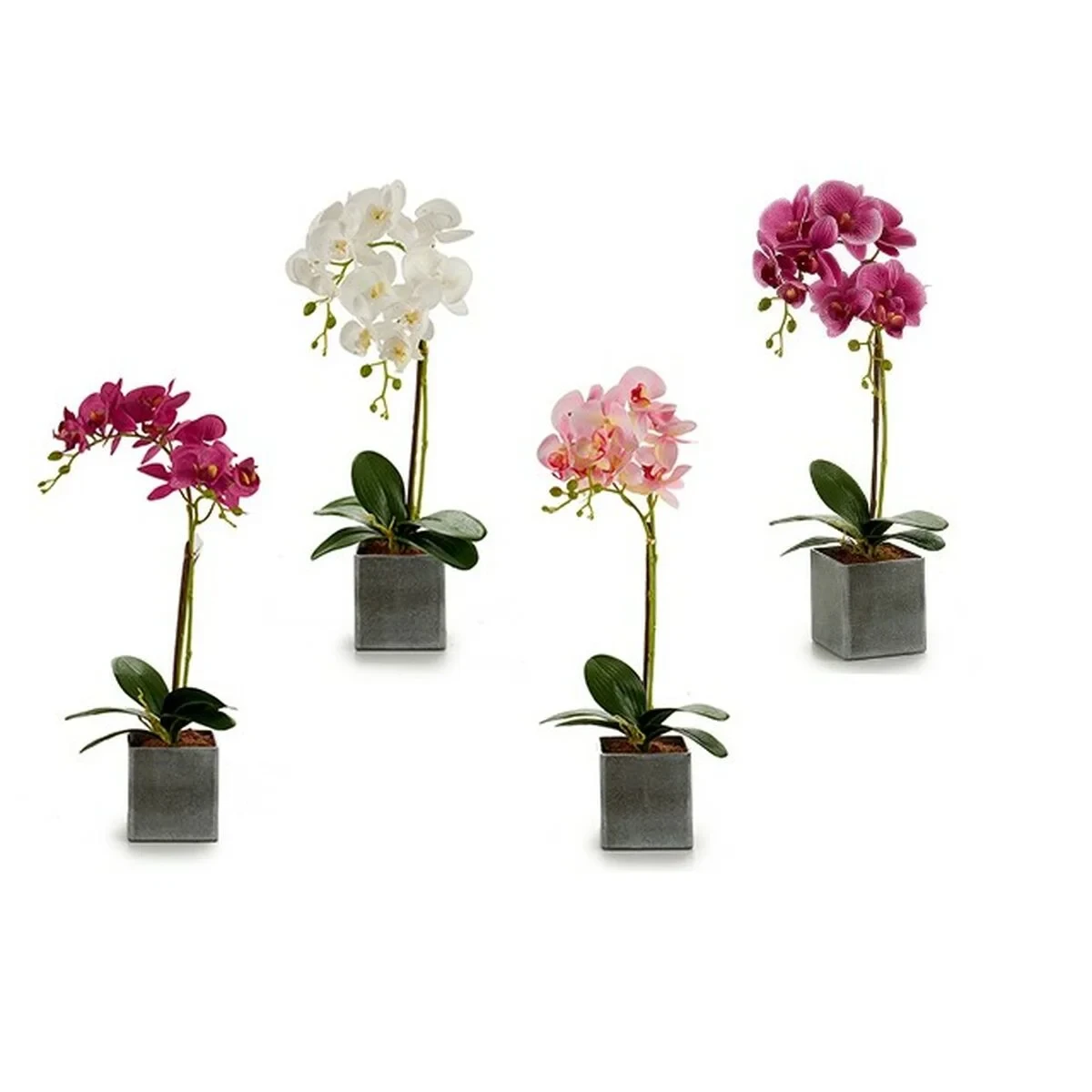 Flor Decorativa Ibergarden Orquídea 14 x 51 x 18 cm (6 Unidades)