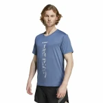 Camiseta de Manga Corta Hombre Adidas Terrex Agravic Azul