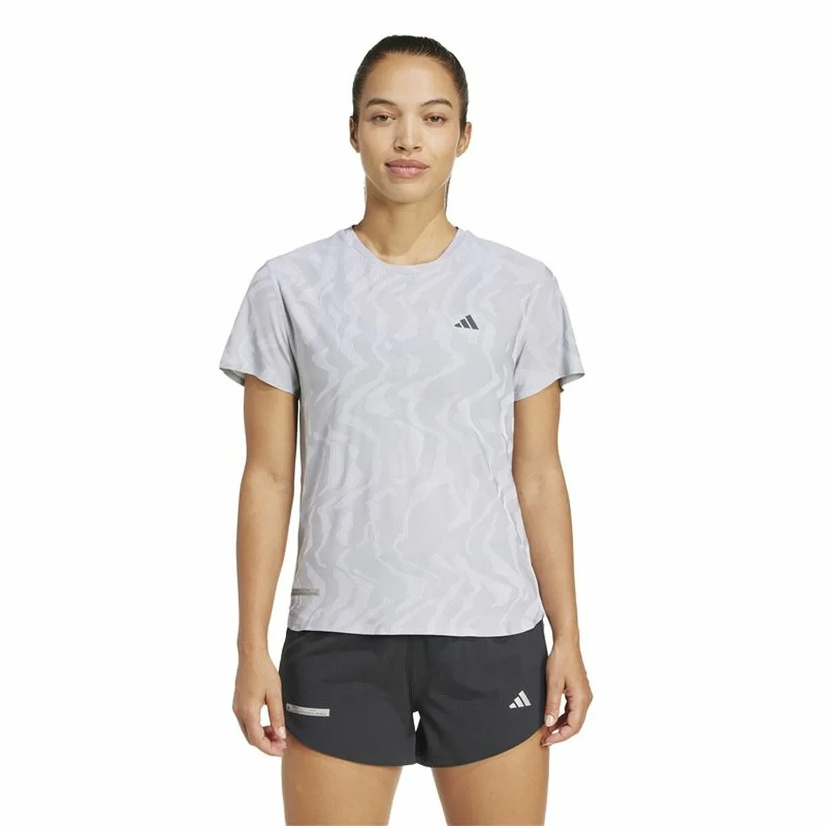 Camiseta de Manga Corta Mujer Adidas Ultimate Engineered Running Blanco