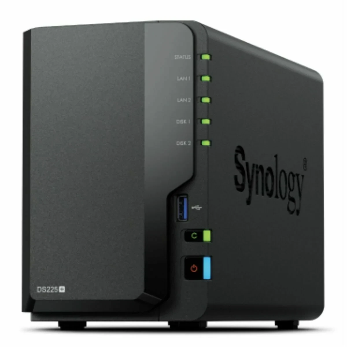 Almacenamiento en Red NAS Synology DS225+ Negro Intel Celeron Intel Celeron J4125
