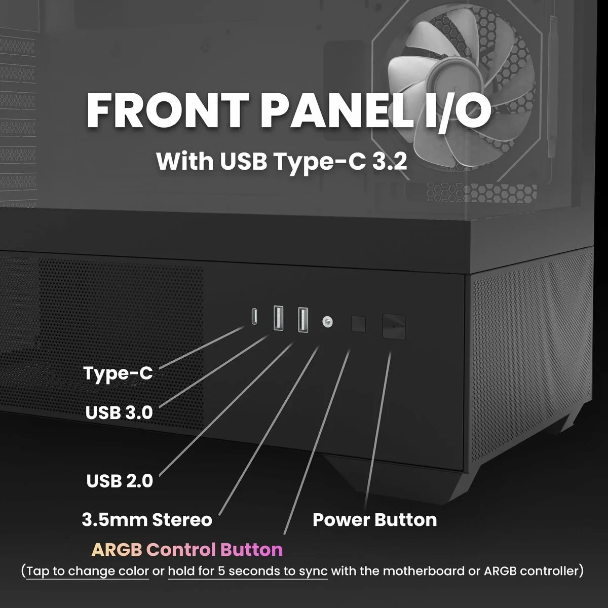 Caja Semitorre ATX Zalman CHRONIX Negro