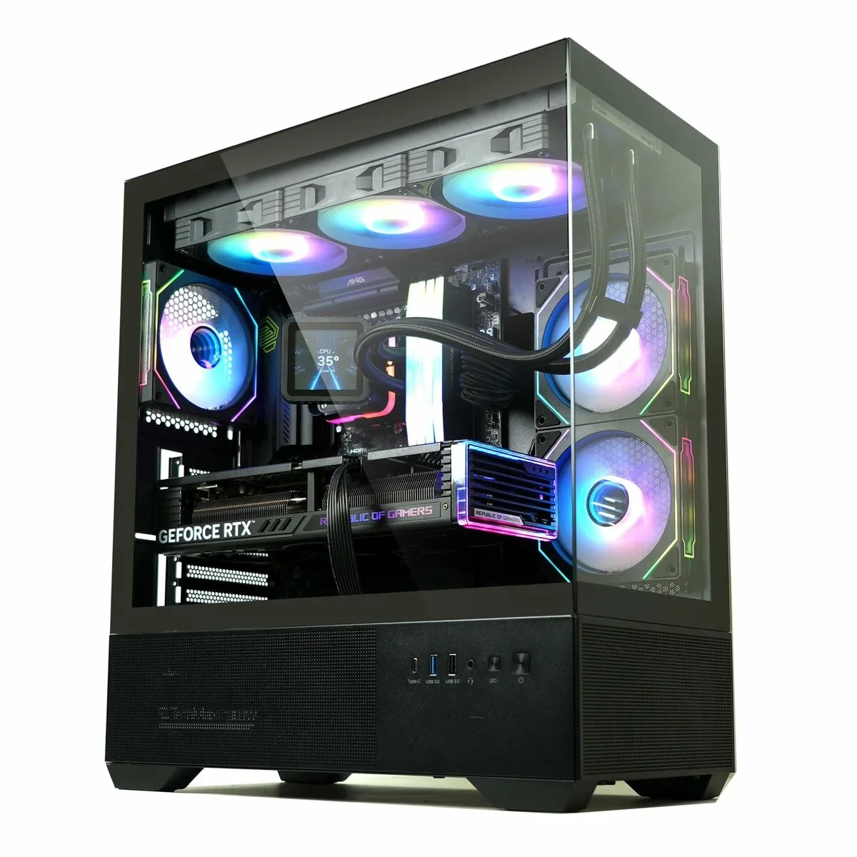 Caja Semitorre ATX Zalman CHRONIX Negro