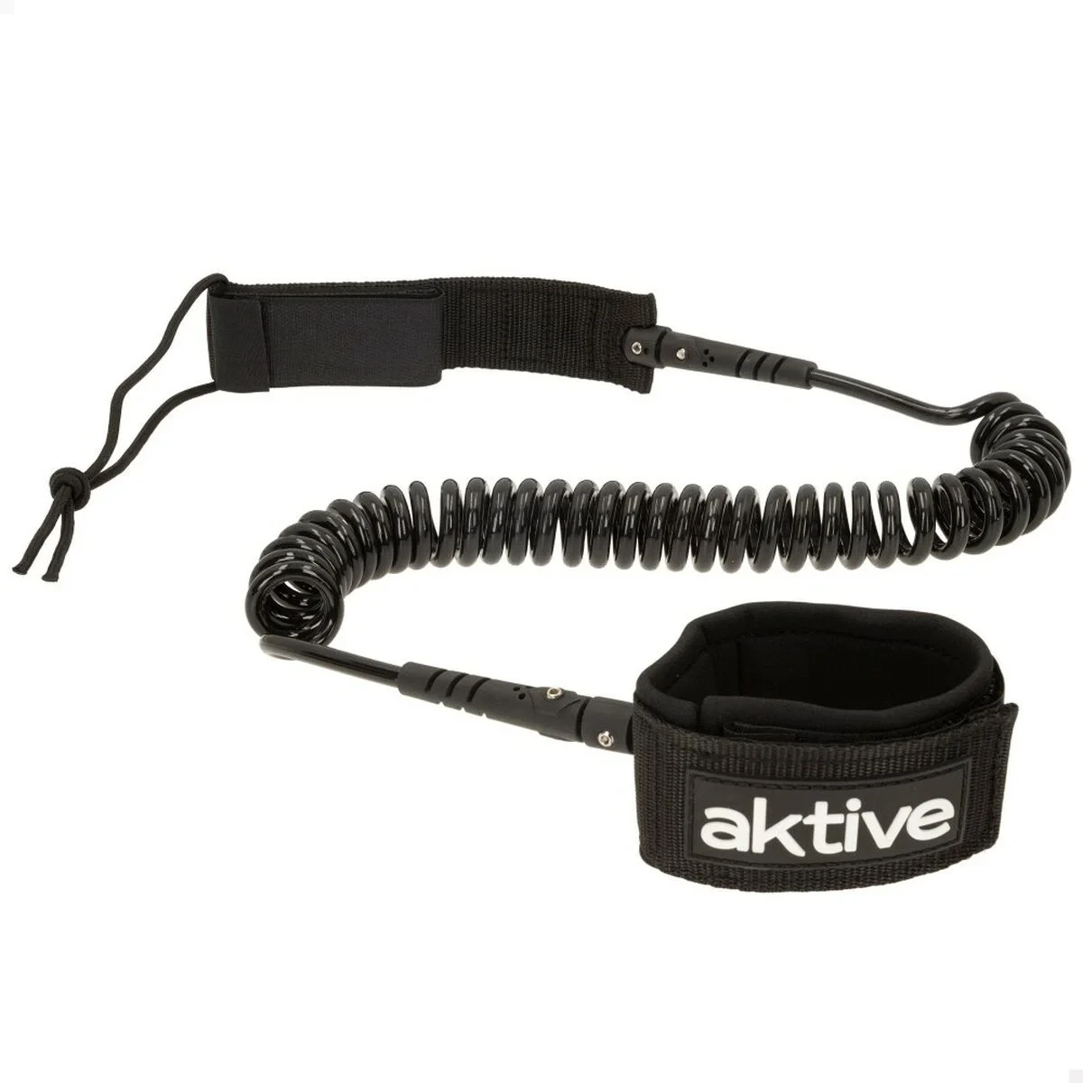 Leash Aktive Negro 20 cm Espiral Paddle Surf