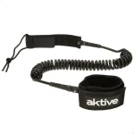 Leash Aktive Negro 20 cm Espiral Paddle Surf