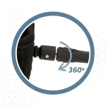 Leash Aktive Negro 20 cm Espiral Paddle Surf