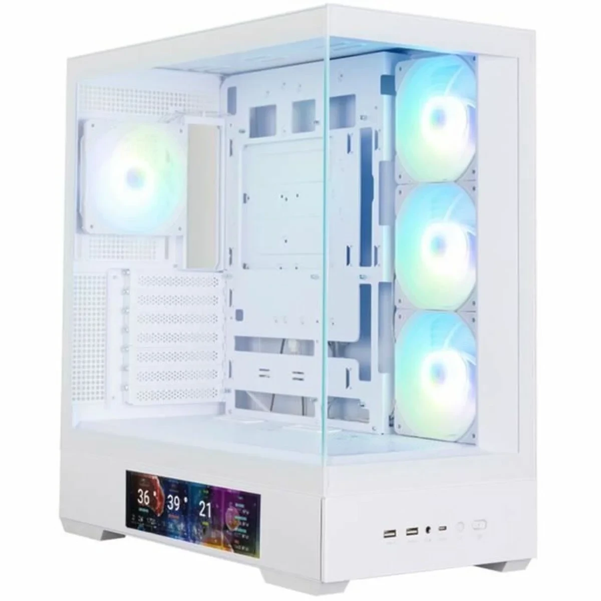 Caja Semitorre ATX Zalman P40 DS Blanco
