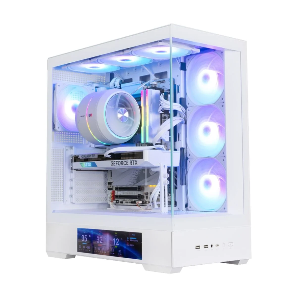 Caja Semitorre ATX Zalman P40 DS Blanco