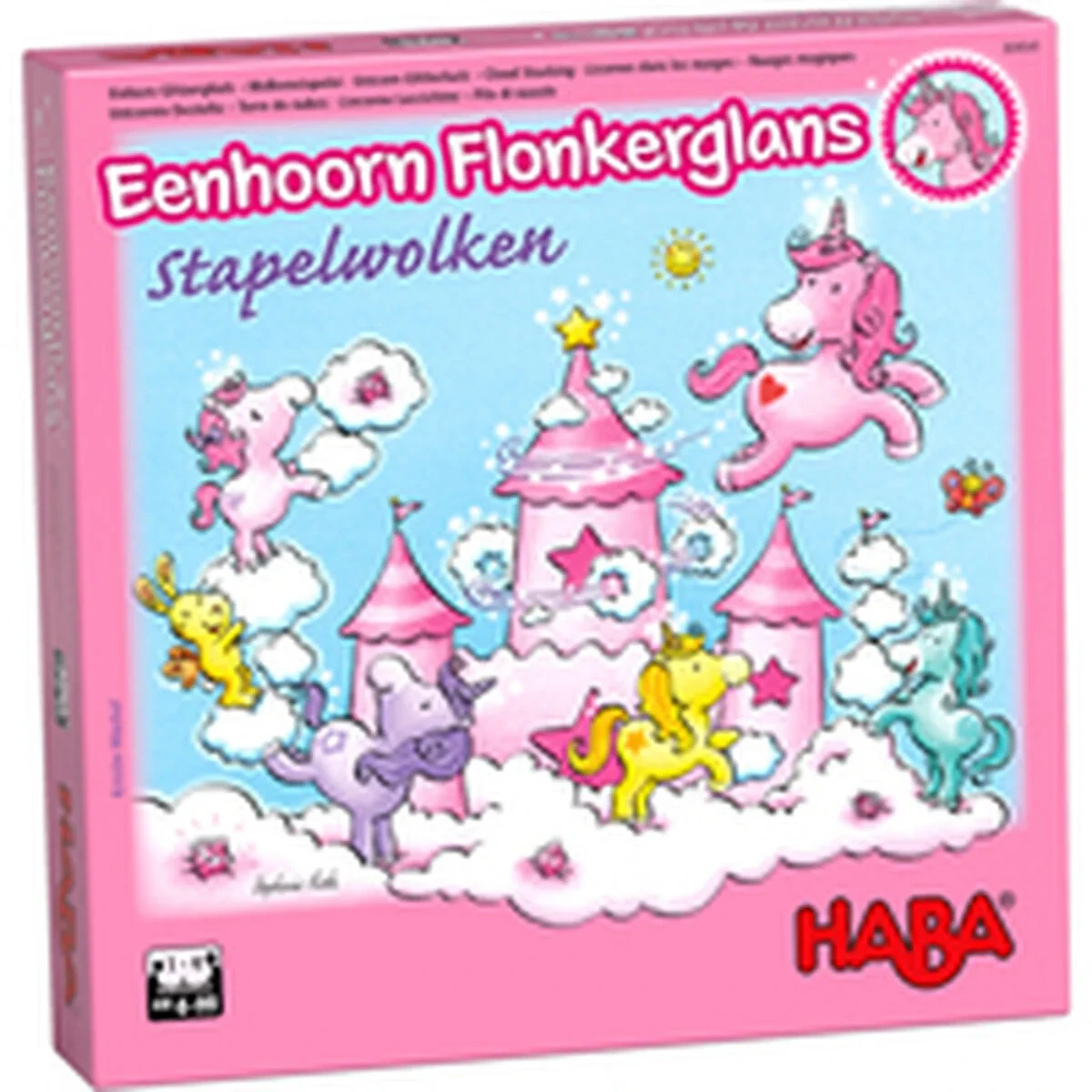 Juego de Mesa HABA Unicorn Glitterluck Cloud Stacking