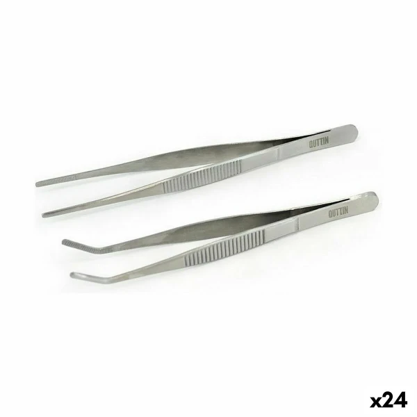 Pinzas de Cocina Quttin Acero Inoxidable 30 cm 2 Piezas (24 Unidades)