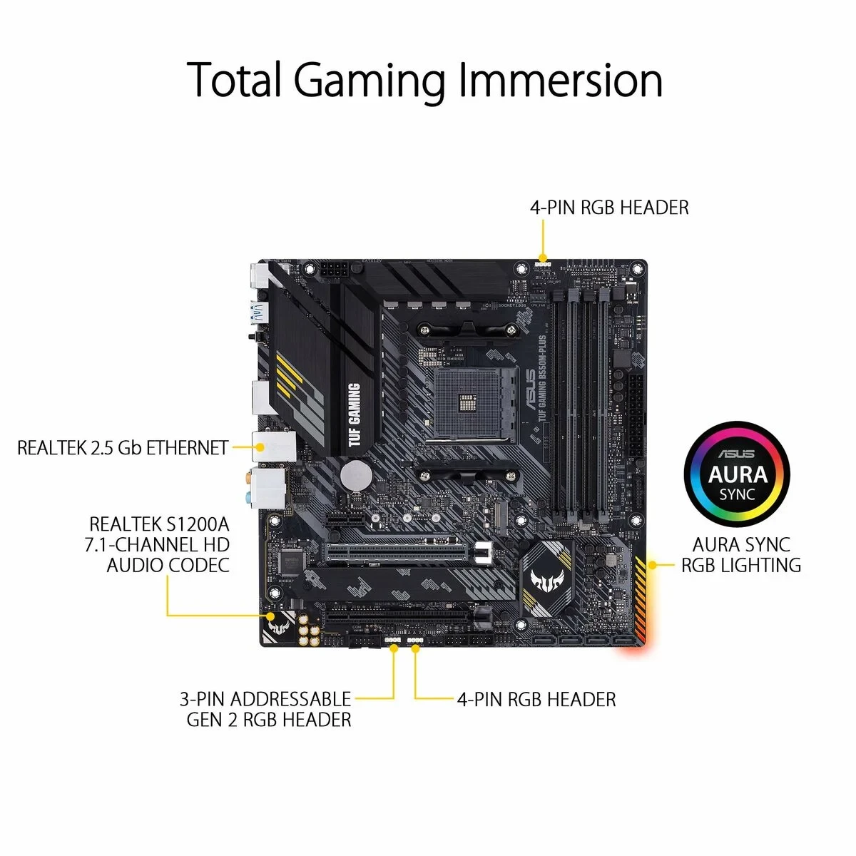 Placa Base Asus TUF GAMING B550M-PLUS AMD B550