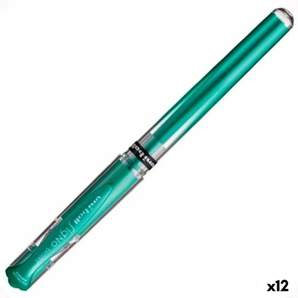 Bolígrafo de gel Uni-Ball SIGNO BROAD Verde 0,6 mm 1,0 mm (12 Unidades)