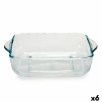 Bandeja para Horno Pasabahce Borcam 1,9 L 22 x 6 x 25,5 cm Con asas (6 Unidades)