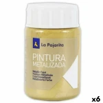 Pintura La Pajarita Dorado 35 ml (6 Unidades)