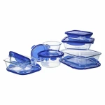 Set de Fiambreras Pyrex Cook & Go Azul Transparente