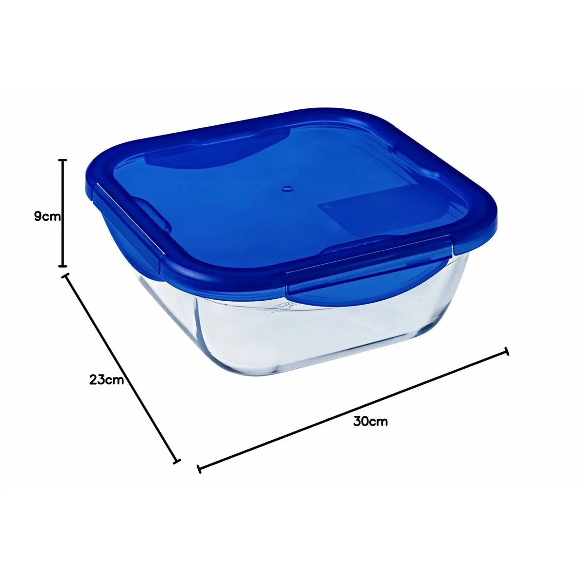 Set de Fiambreras Pyrex Cook & Go Azul Transparente