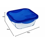 Set de Fiambreras Pyrex Cook & Go Azul Transparente