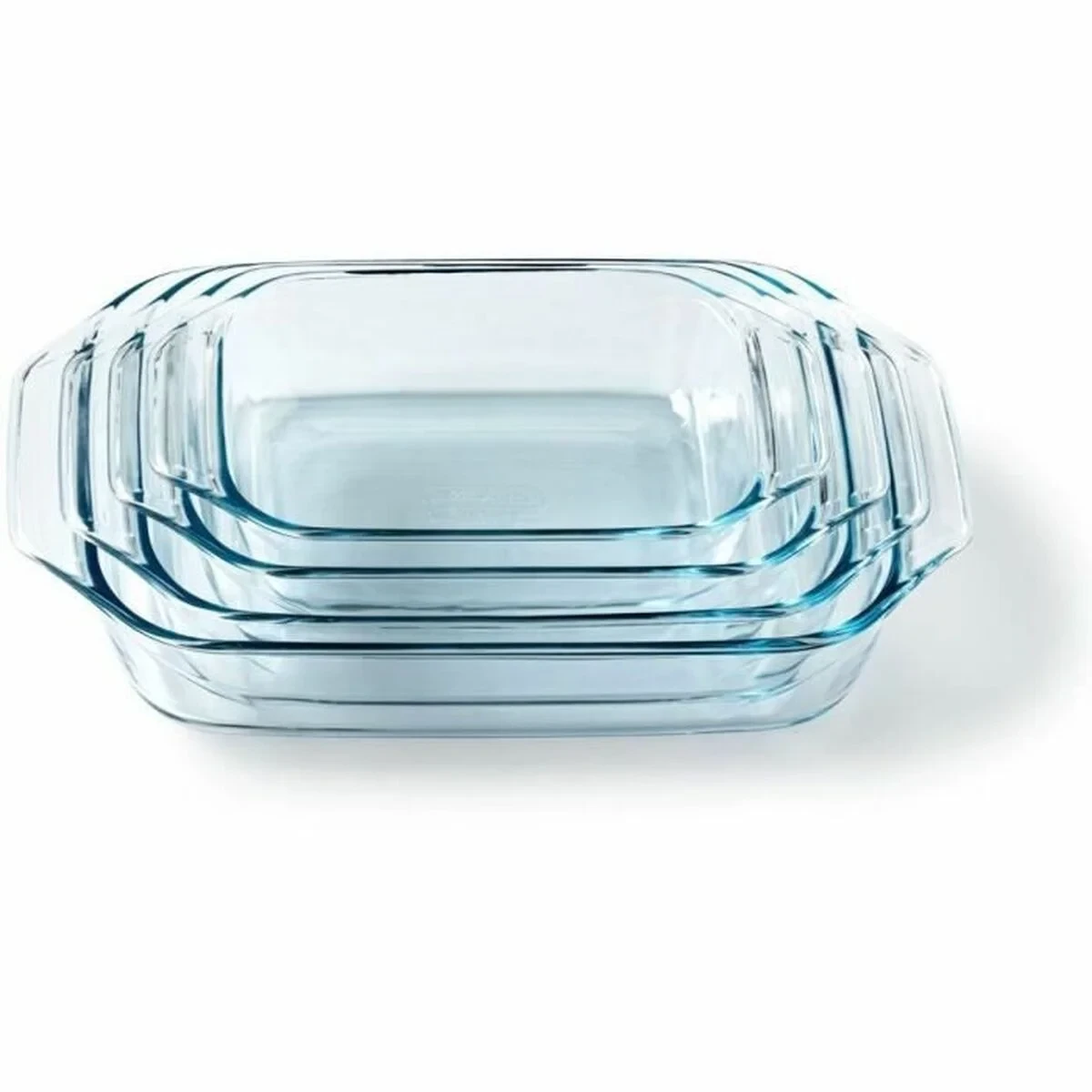 Set de Fuentes para Horno Pyrex Transparente 4 Piezas