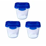 Set de Fiambreras Pyrex Transparente 3 Piezas