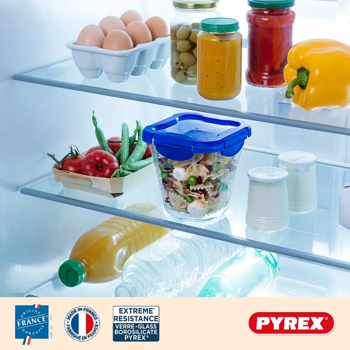 Set de Fiambreras Pyrex Transparente 3 Piezas