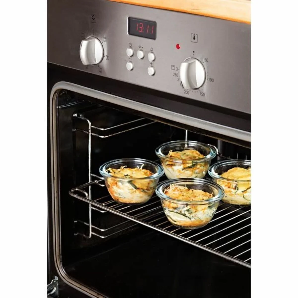 Set de Fiambreras Pyrex Transparente 5 Piezas