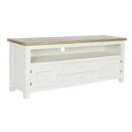Mueble de TV DKD Home Decor Beige Natural Madera de Paulonia 134,5 x 35 x 55 cm