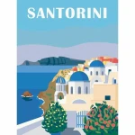 Set de Pintura por Números Ravensburger Santorini 30 x 40 cm
