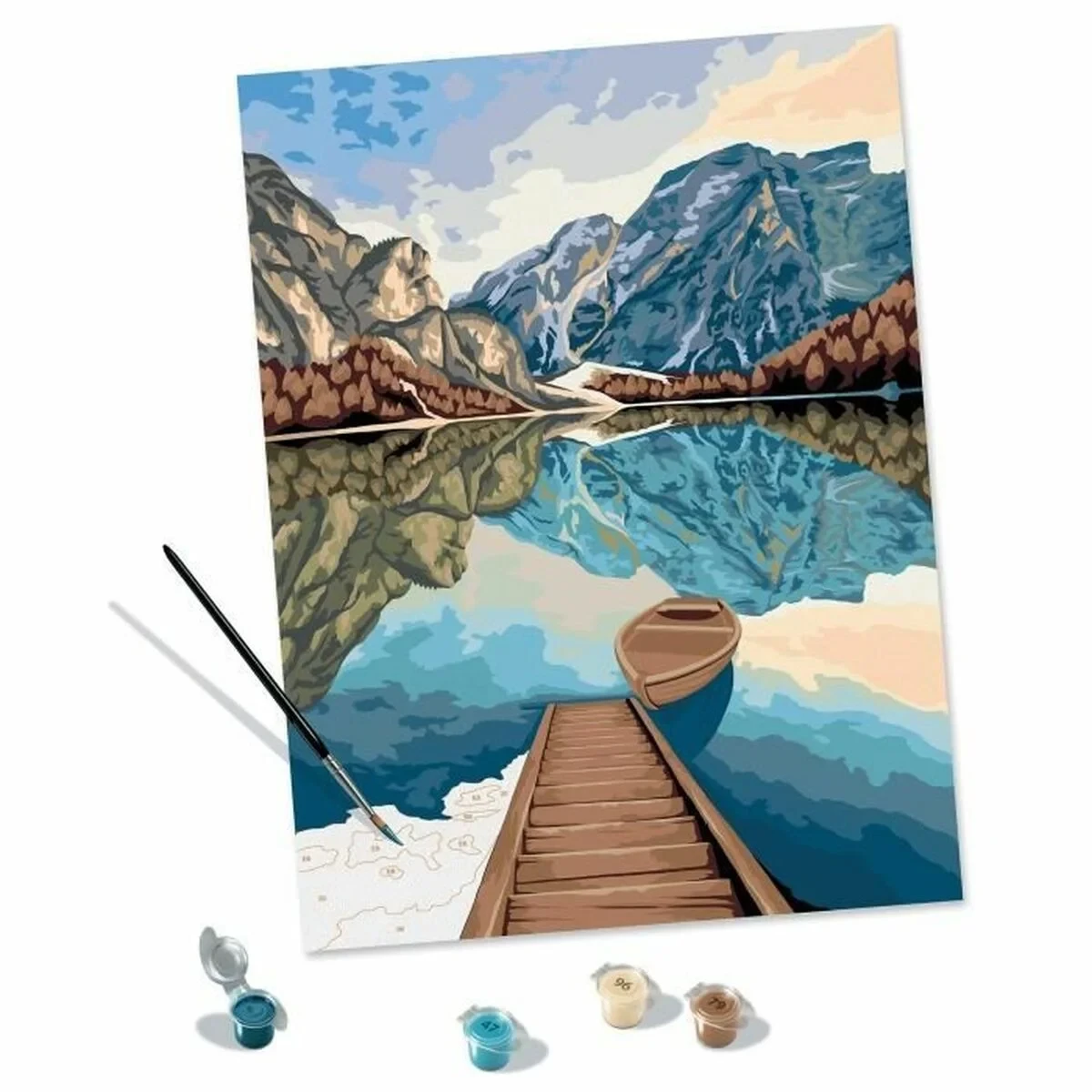 Set de Pintura por Números Ravensburger Lake Views 30 x 40 cm