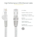 Cable de Red Rígido UTP Categoría 6 Startech N6PATC7MWH Blanco 7 m