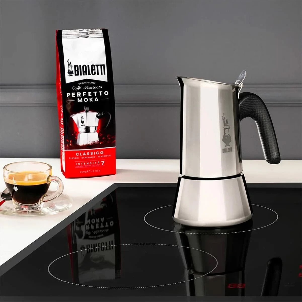 Cafetera Italiana Bialetti NEW VENUS Plateado Metal Acero Inoxidable