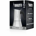 Cafetera Italiana Bialetti NEW VENUS Plateado Madera Acero Inoxidable