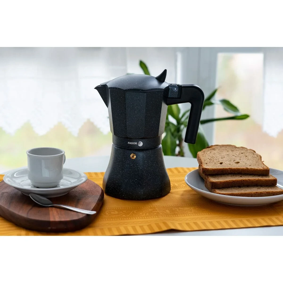 Cafetera Italiana Fagor TIRAMISU 3 Negro Aluminio