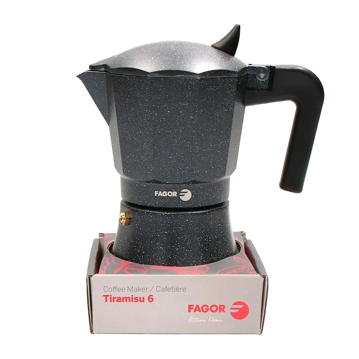 Cafetera Italiana Fagor TIRAMISU 9 Negro Aluminio