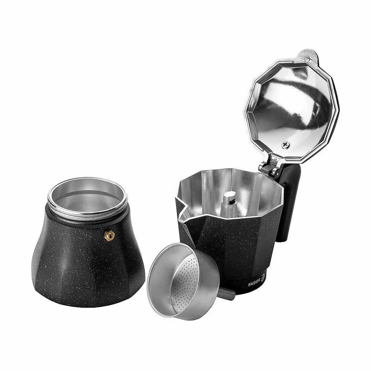 Cafetera Italiana Fagor TIRAMISU 9 Negro Aluminio