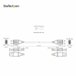 Cable USB Startech DP14VMM1F Negro 30 cm