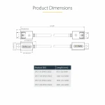 Cable USB Startech DP21-3M-DP40-CABLE Negro 3 m