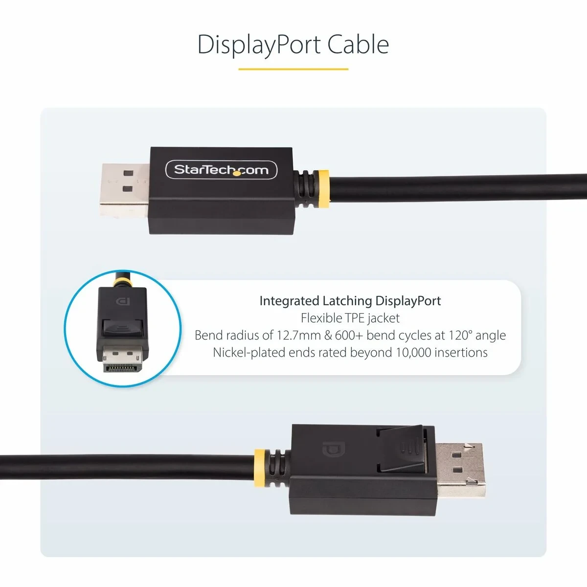 Cable USB Startech DP21-3M-DP40-CABLE Negro 3 m