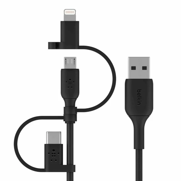 Cable USB Belkin CAC001BT1MBK Negro 1 m