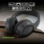 Auriculares con Micrófono Muse M295ANC Negro Gris