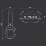 Auriculares con Micrófono Muse M295ANC Negro Gris